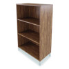 Essentials Laminate Bookcase, Three-Shelf, 28w x 15d x 45.6h, Espresso