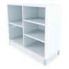 Essentials Laminate Bookcase, Five-Shelf, 36w x 15d x 31.6h, White