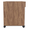 Essentials Mobile Pedestal File, Left Or Right, 2-Drawers: Box/File, Legal/Letter, White/Espresso, 15.5" X 21.2" X 24.2"