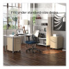 Essentials Three-Drawer Mobile Pedestal File, 2 Box/1 Legal/Letter-Size File Drawers, Natural, 15.6" x 21.3" x 24.3"