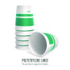 Insulated Paper Cup, 10 Oz, White/Teal, 40/Pack