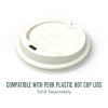Insulated Paper Cup, 10 Oz, White/Teal, 40/Pack