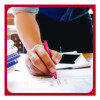 Quick Dry Gel Pen, Retractable, Medium 0.7 Mm, Red Ink, Red Barrel, Dozen