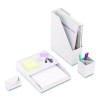 Front-Load Stackable Plastic Document Tray, 1 Section, Letter Size Files, 9.8 X 12.24 X 1.75, White
