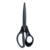 Non-Stick Titanium-Coated Scissors, 8" Long, 3.86" Cut Length, Straight Black/Gray Handle, Charcoal Black Blades, 2/Pack