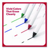 Dry Erase Marker, Pen-Style, Fine Bullet Tip, Assorted Colors, 4/Kit