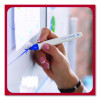 Dry Erase Marker, Pen-Style, Fine Bullet Tip, Assorted Colors, 4/Kit