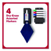 Dry Erase Marker, Tank-Style, Medium Chisel Tip, Assorted Colors, 4/Kit