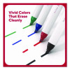 Dry Erase Marker, Tank-Style, Medium Chisel Tip, Assorted Colors, 4/Kit