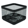 Small Stackable Wire Mesh Accessory Holder, 3.46 X 3.46 X 2.75, Black