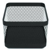 Small Stackable Wire Mesh Accessory Holder, 3.46 X 3.46 X 2.75, Black