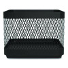 Small Stackable Wire Mesh Accessory Holder, 3.46 X 3.46 X 2.75, Black