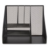 Wire Mesh Combination Organizer, Vertical/Horizontal, 8 Sections, Letter-Size, 12 X 12 X 13.97, Matte Black