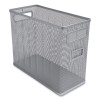 Wire Mesh Box-Style Vertical Document Organizer, 1 Section, Letter-Size, 5.79 X 12.4 X 10.16, Silver