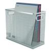 Wire Mesh Box-Style Vertical Document Organizer, 1 Section, Letter-Size, 5.79 X 12.4 X 10.16, Silver