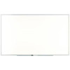 Melamine Dry Erase Board, 60" x 36", White Surface, Gray/Natural Aluminum Frame