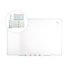 Magnetic Steel Dry Erase Board, 48" x 72", White Surface, Gray/Natural Aluminum Frame
