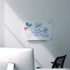 Magnetic Tempered Glass Dry Erase Board, 36" x 24", White Surface