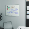 Melamine Dry Erase Board, 48" x 36", White Surface, Gray/Natural Aluminum Frame