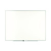 Melamine Dry Erase Board, 48" x 36", White Surface, Gray/Natural Aluminum Frame