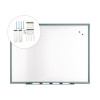 Magnetic Porcelain Dry Erase Board, 48" x 36", White Surface, Gray/Natural Aluminum Frame