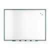 Magnetic Porcelain Dry Erase Board, 48" x 36", White Surface, Gray/Natural Aluminum Frame