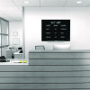 Tempered Glass Dry Erase Board, 48" x 36", Black Surface