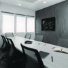 Tempered Glass Dry Erase Board, 48" x 36", Black Surface