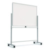 Magnetic Steel Mobile Dry Erase Board, 4 Ft x 3 Ft, White Surface, Aluminum Frame