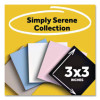 Pads In Simply Serene Colors, 3 x 3, 45 Sheets/Pad, 5 Pads/Pack