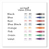 Vision Elite Rollerball Pen, Stick, Bold 0.8 Mm, Black Ink, White/Black/Clear Barrel, 4/Pack