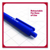 Quick Dry Gel Pen, Retractable, Fine 0.5 Mm, Blue Ink, Blue Barrel, 5/Pack
