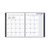 Dayminder Academic Monthly Desktop Planner, Twin-Wire Binding, 11 x 8.5, Charcoal Cover, 12-Month (July To June): 2025-2026