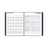 Dayminder Academic Monthly Desktop Planner, Twin-Wire Binding, 11 x 8.5, Charcoal Cover, 12-Month (July To June): 2025-2026