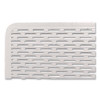 Urban Collection Punched Metal Business Card Holder, Holds 50 2 X 3.5 Cards, Perforated Steel, White