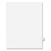 Preprinted Legal Exhibit Side Tab Index Dividers, Avery Style, 26-Tab, V, 11 X 8.5, White, 25/Pack, (1422)