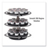 Anchor Collection 3-Tier Single Serve Pod Carousel Countertop Organizer, 9.5 x 9.5 x 11.75, Black