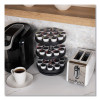 Anchor Collection 3-Tier Single Serve Pod Carousel Countertop Organizer, 9.5 x 9.5 x 11.75, Black