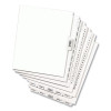 Preprinted Legal Exhibit Side Tab Index Dividers, Avery Style, 10-Tab, 57, 11 X 8.5, White, 25/Pack, (1057)