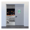 Duraframe Security Magnetic Sign Holder, 8.5 x 11, Green/White Frame, 2/Pack