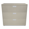 Brigade 600 Series Lateral File, 3 Legal/Letter-Size File Drawers, Putty, 42" X 18" X 39.13"