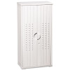 Rough n Ready Storage Cabinet, Three-Shelf, 33w x 18d x 66h, Platinum