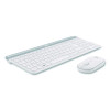 Mk470 Slim Wireless Keyboard And Mouse Combo, 2.4 Ghz/33 Ft Wireless Range, Off-White