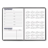Dayminder Monthly Planner, Ruled Blocks, 12" x 8", Black Cover, 14-Month: Dec 2025 To Jan 2027