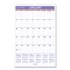 Monthly Wall Calendar With Ruled Daily Blocks, 15.5 x 22.75, White Sheets, 12-Month (Jan To Dec): 2026