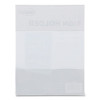 Clear Plastic All-Purpose Mountable Sign Holder, Magnetic/Hook-Loop, Horizontal/Vertical Orientation, 8.5 x 11 Insert