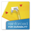 Extra Capacity Reinforced Hanging File Folders With Box Bottom, 2" Capacity, Legal Size, 1/5-Cut Tabs, Yellow, 25/Box