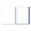 Ashlyn Weekly/Monthly Planner, Floral Artwork, 11 x 8.5, Navy/Multicolor Cover, 12-Month (Jan To Dec): 2026