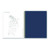 Ashlyn Weekly/Monthly Planner, Floral Artwork, 11 x 8.5, Navy/Multicolor Cover, 12-Month (Jan To Dec): 2026