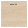 Essentials Single-Pedestal L-Shaped Desk With Integrated Power Management, 59.8" x 59.8 x 29.7", Natural Wood/Black